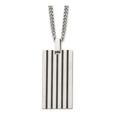 Stainless Steel Dog Tag Pendant Necklace
