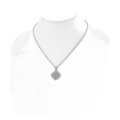 Stainless Steel CZ Clear Pendant Necklace – view 5