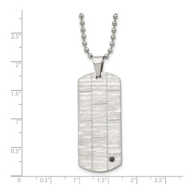 Stainless Steel Dog Tag Pendant Necklace – view 6