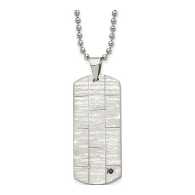 Stainless Steel Dog Tag Pendant Necklace