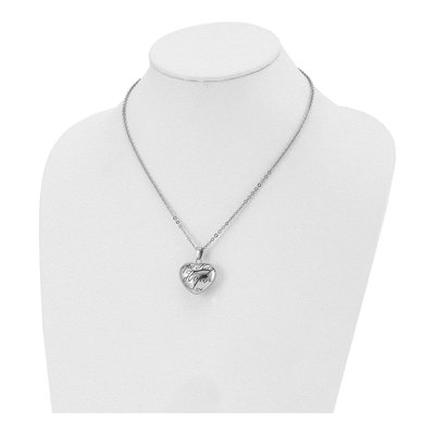 Stainless Steel HOPE Heart Pendant Necklace – view 5