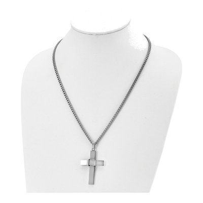 Stainless Steel Cross Pendant Necklace – view 5