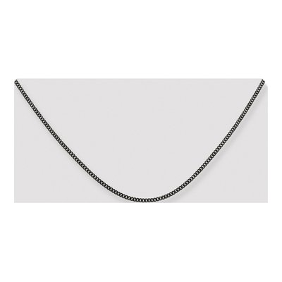 Black Stainless Steel 2.25mm Round Curb Chain – view 5