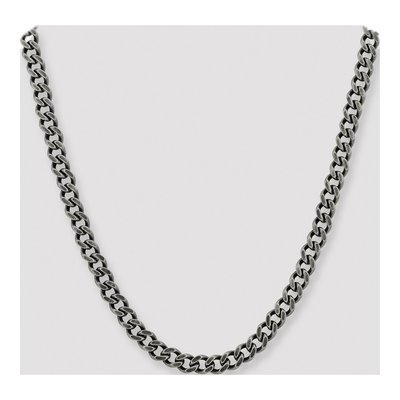 Men's Stainless Steel 7.5mm Curb Chain – view 5