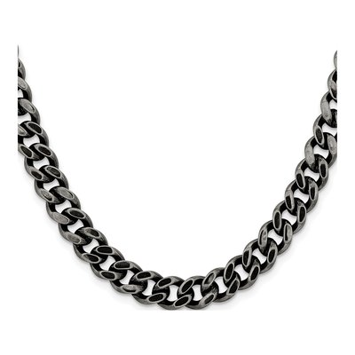 Men's Stainless Steel 9.25mm Curb Chain – view 3