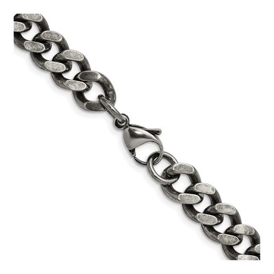 Men's Stainless Steel 9.25mm Curb Chain – view 4