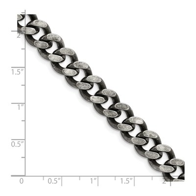 Men's Stainless Steel 9.25mm Curb Chain – view 6