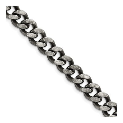Men's Stainless Steel 9.25mm Curb Chain