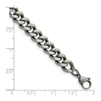 Men's Stainless Steel 9.25mm Curb Chain Bracelet – view 3