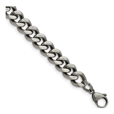 Men's Stainless Steel 9.25mm Curb Chain Bracelet