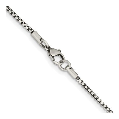 Stainless Steel 2.25mm Box Chain – view 4