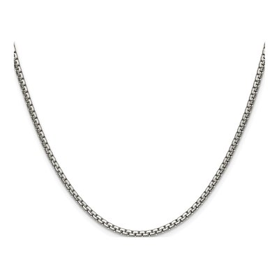 Stainless Steel 2.5mm Box Chain – view 3