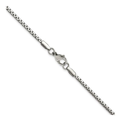 Stainless Steel 2.5mm Box Chain – view 4