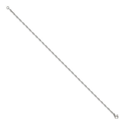 Stainless Steel 2.5mm Anchor Link Anklet – view 3