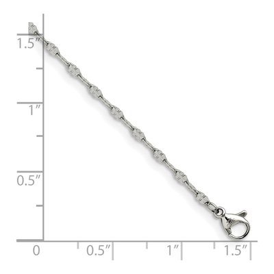 Stainless Steel 2.5mm Anchor Link Anklet – view 5