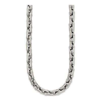 Men's Stainless Steel 7mm Link Chain – view 4