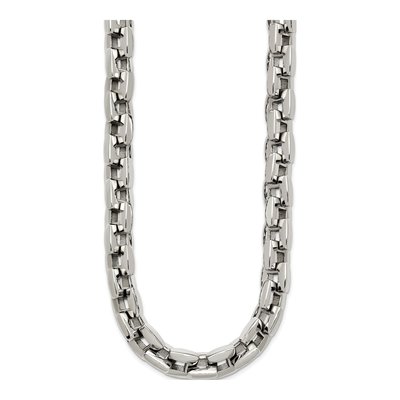 Men's Stainless Steel 8mm Square Cable Chain – view 4