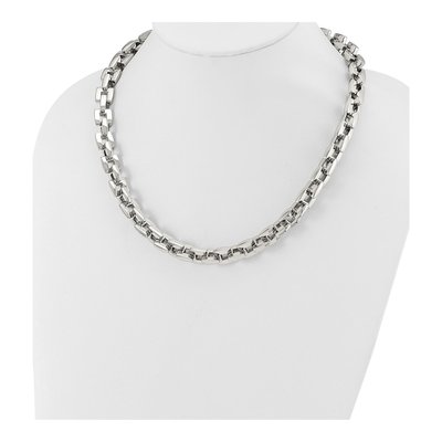 Men's Stainless Steel 8mm Square Cable Chain – view 6