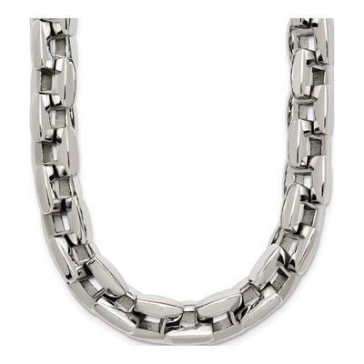 Men's Stainless Steel 8mm Square Cable Chain