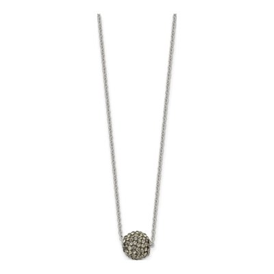Stainless Steel Crystal Enamel Pendant Necklace – view 4