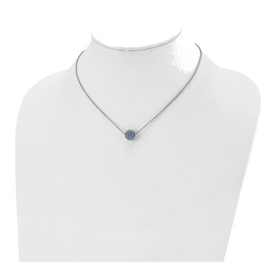 Stainless Steel Crystal Enamel Pendant Necklace – view 5