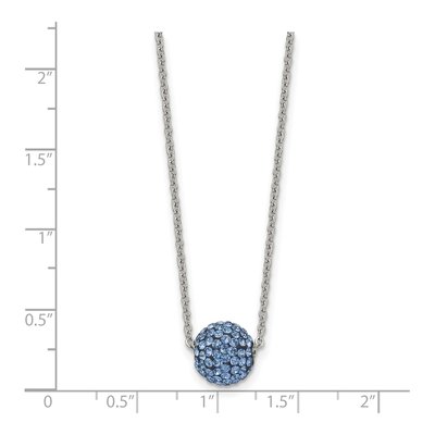 Stainless Steel Crystal Enamel Pendant Necklace – view 6