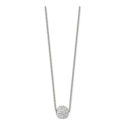 Stainless Steel Crystal Enamel Pendant Necklace – view 4
