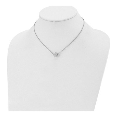 Stainless Steel Crystal Enamel Pendant Necklace – view 5