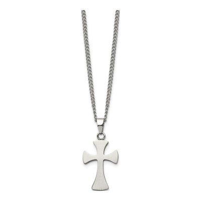Stainless Steel Cross Pendant Necklace – view 4