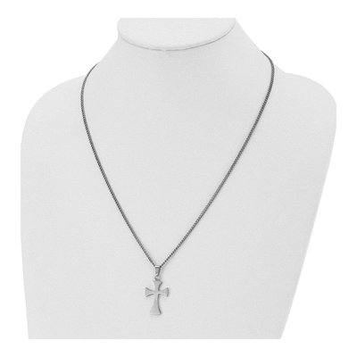 Stainless Steel Cross Pendant Necklace – view 5