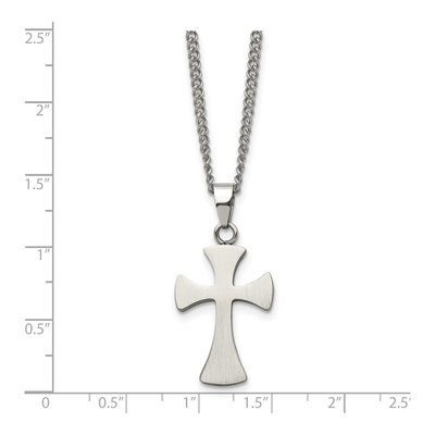 Stainless Steel Cross Pendant Necklace – view 6