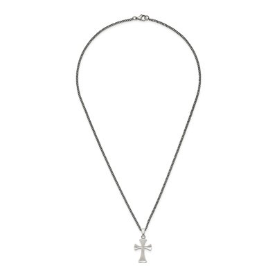 Stainless Steel Cross Pendant Necklace – view 7