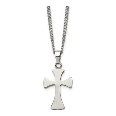 Stainless Steel Cross Pendant Necklace