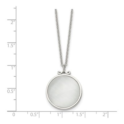 Stainless Steel Cat's Eye Reversible Pendant Necklace – view 6
