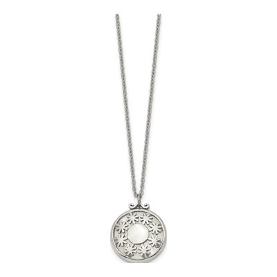 Stainless Steel Cat's Eye Reversible Pendant Necklace – view 7