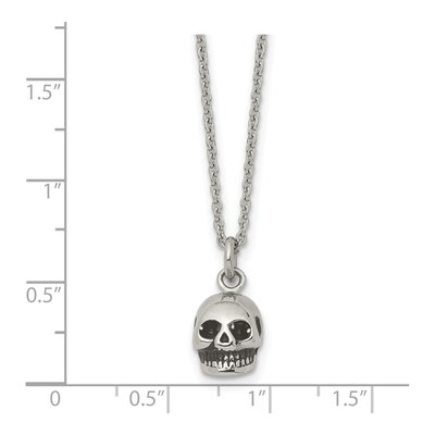 Stainless Steel Skull Pendant Necklace – view 6