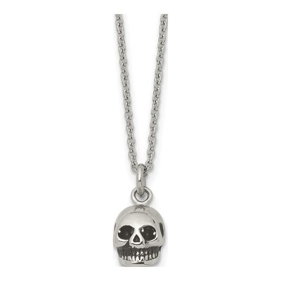 Stainless Steel Skull Pendant Necklace