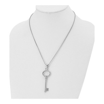 Stainless Steel Key Pendant Necklace – view 5