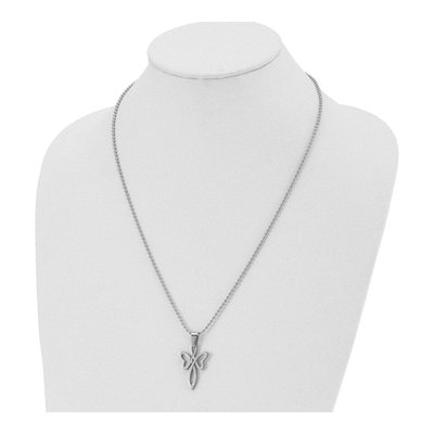 Stainless Steel Cross Pendant Necklace – view 5