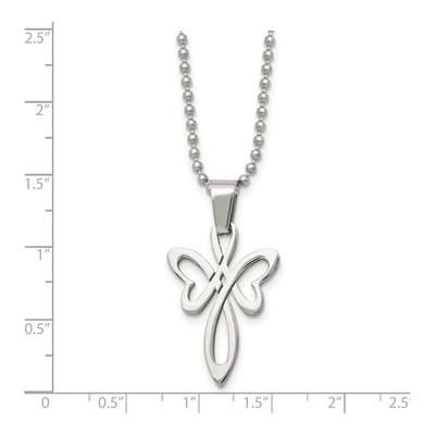 Stainless Steel Cross Pendant Necklace – view 6