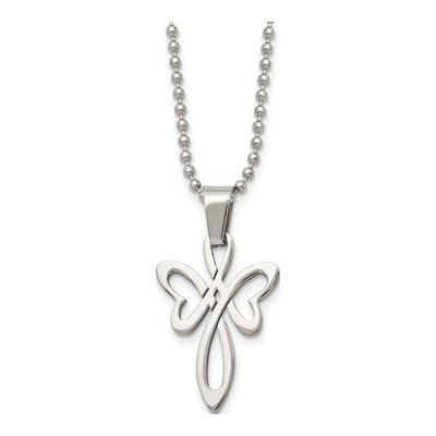 Stainless Steel Cross Pendant Necklace