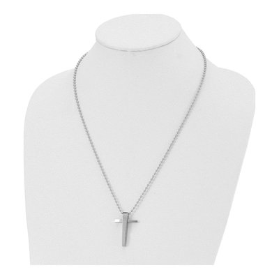 Stainless Steel Cross Pendant Necklace – view 5