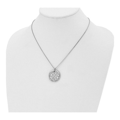 Stainless Steel Mother of Pearl Pendant Necklace – view 5