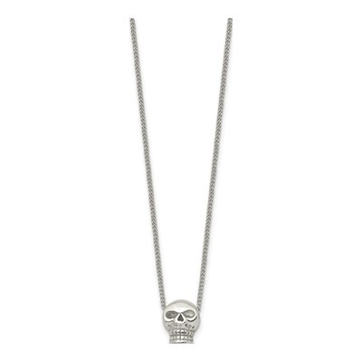 Stainless Steel Skull Pendant Necklace – view 4