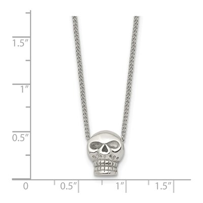 Stainless Steel Skull Pendant Necklace – view 6