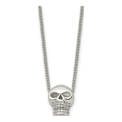 Stainless Steel Skull Pendant Necklace
