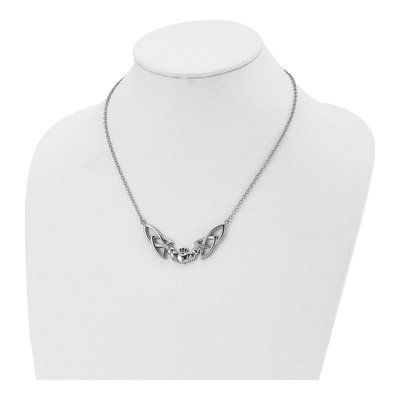 Stainless Steel Claddagh Necklace – view 5