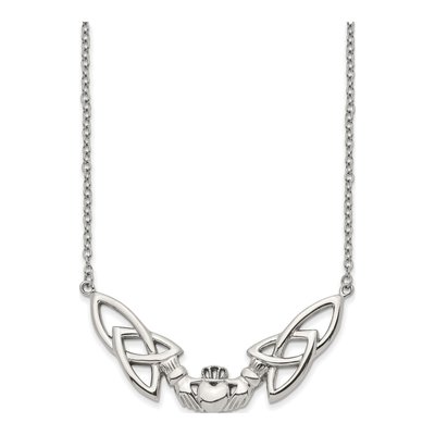 Stainless Steel Claddagh Necklace