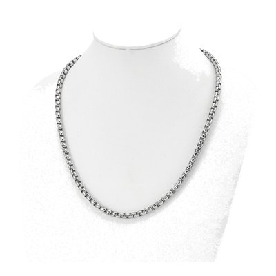 Stainless Steel 6mm Rounded Box Rolo Chain – view 5