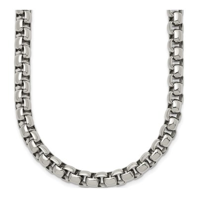 Stainless Steel 6mm Rounded Box Rolo Chain